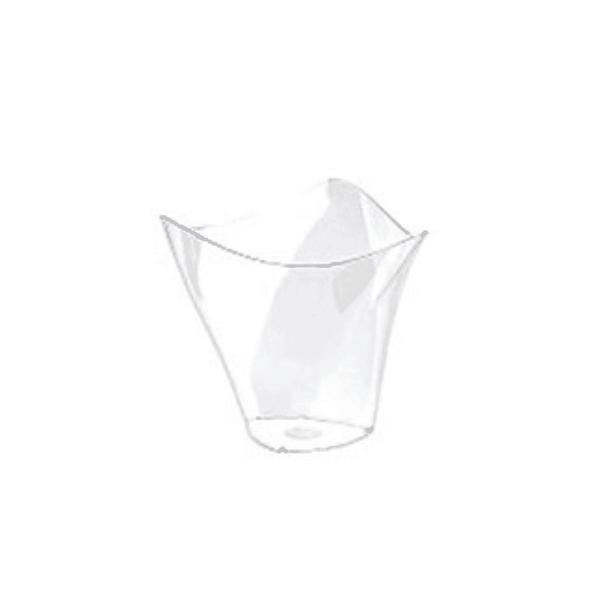 Gobelet compostable transparent 120 ml en PLA.