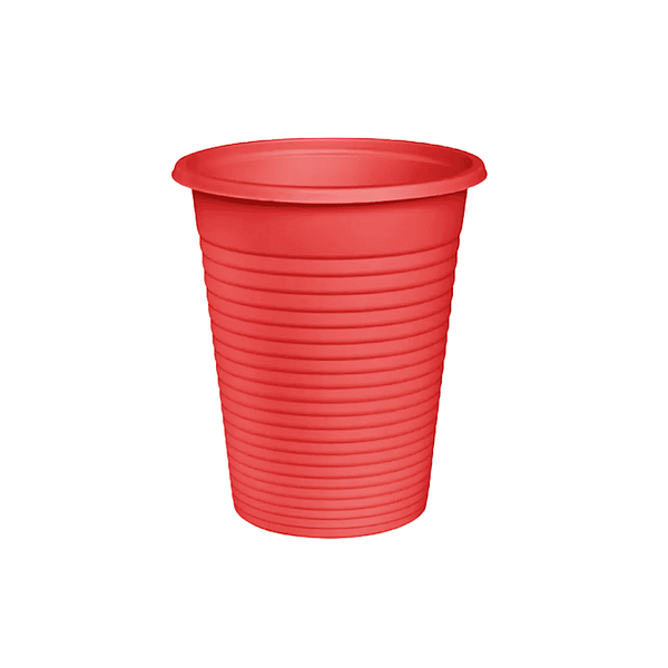 Gobelets compostables rouges 200 ml - Lot de 100.