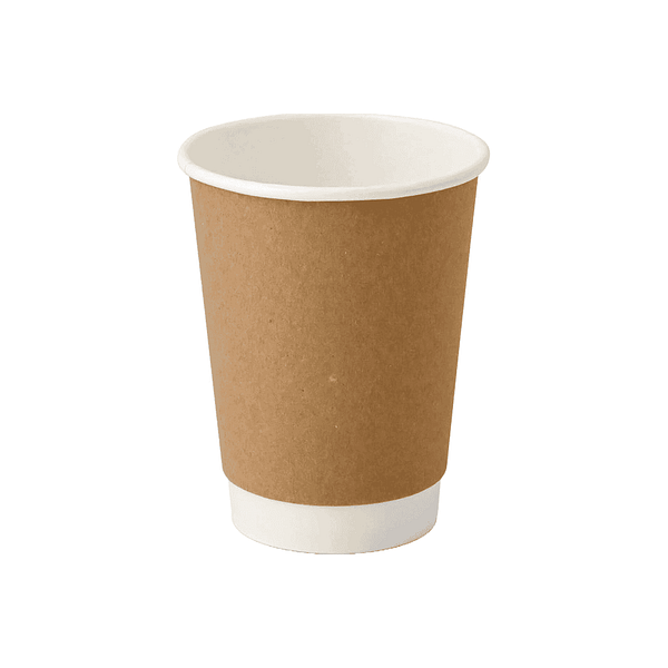 Gobelets thermiques double paroi 430ml papier PLA - Pack de 100