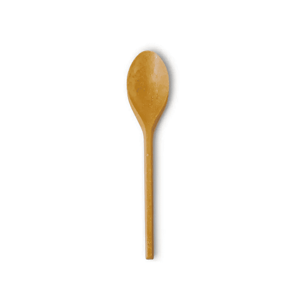 Cuillères réutilisables havane 18 cm bio-composite.