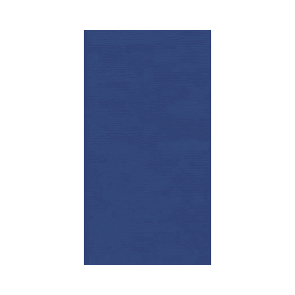 Nappe jetable bleu intense 1.2x7 m en papier gaufré.