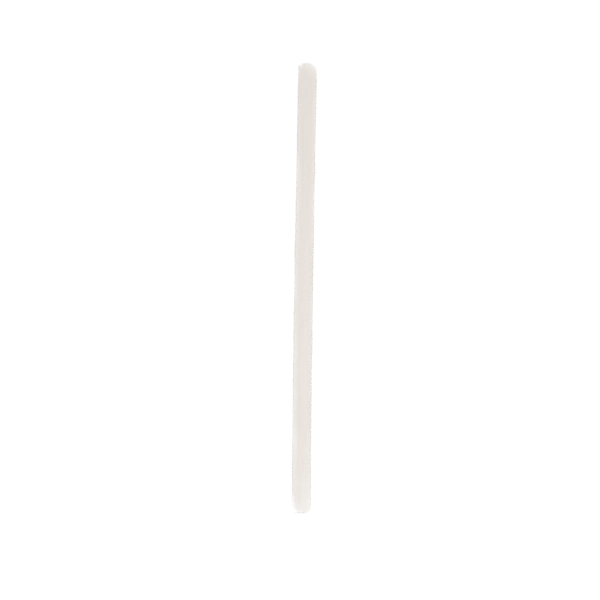 Pailles biodégradables blanches 7x150mm - Pack économique de 500.