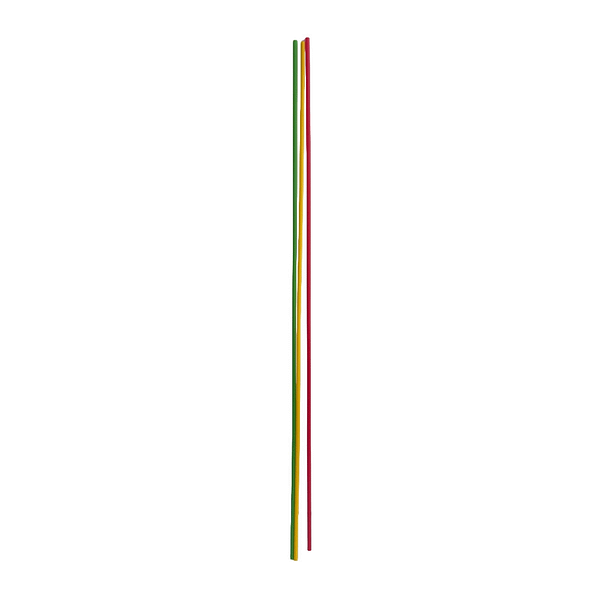 Pailles longues colorées compostables, parfaites pour vos boissons festives et écologiques.