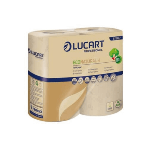 Papier toilette biodégradable avana, 8 rouleaux, 100 % recyclé.