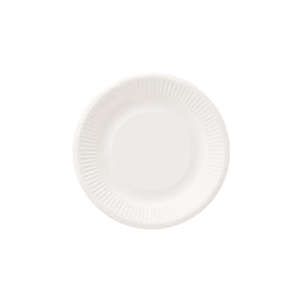 Petites assiettes en papier jetables bio 17,7 cm - paquet de 1000 pièces