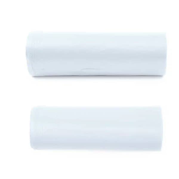 Petits sacs poubelle en mater-bi blanc 42x42 cm rouleau 15 pcs