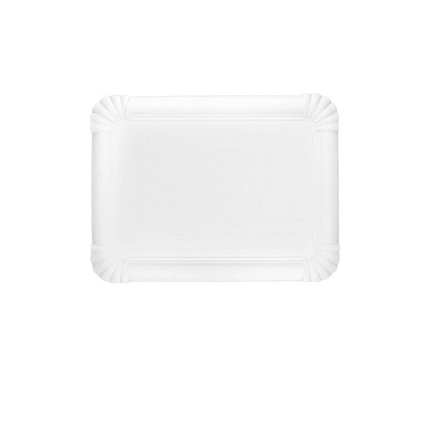 Plateau en carton 18×26 cm, compostable, pour pâtes fraîches, pâtisseries et gastronomie