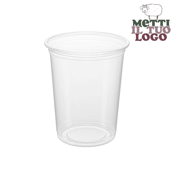 Récipient à salade transparent personnalisé 950 ml, compostable et biodégradable, certifié sans plastique.