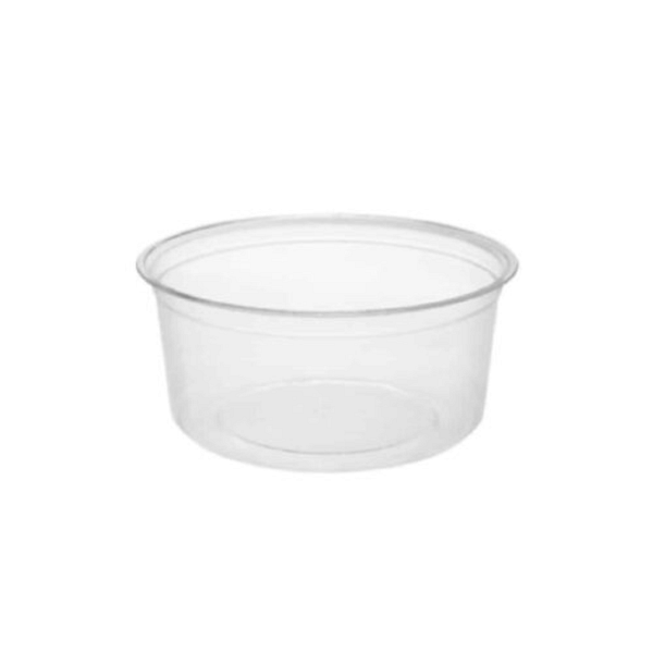 Récipient alimentaire transparent 350 ml en bioplastique