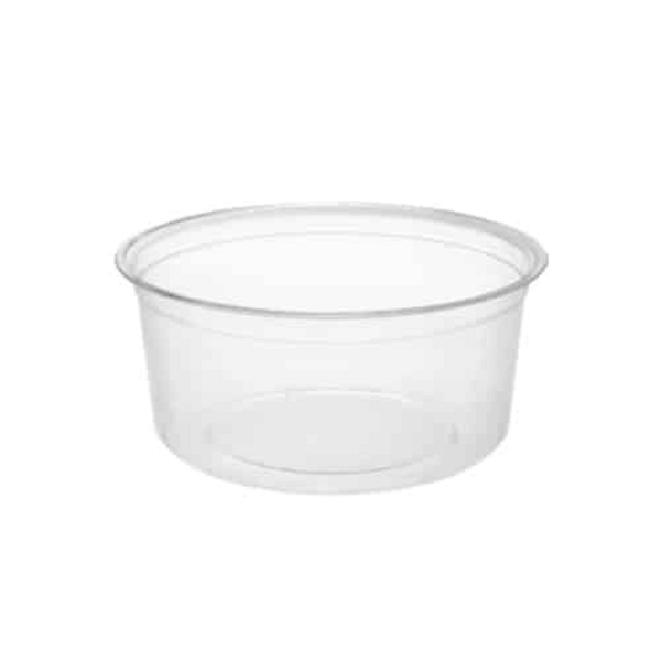 Récipients bioplastique transparents 500ml pour aliments froids - Lot de 100