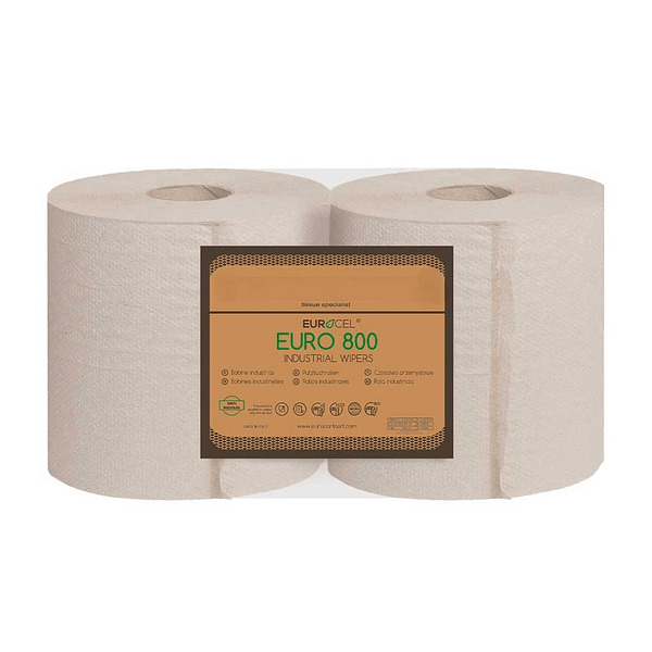 Essuie-tout extra-long 800 feuilles (lot de 2) pour un nettoyage efficace.