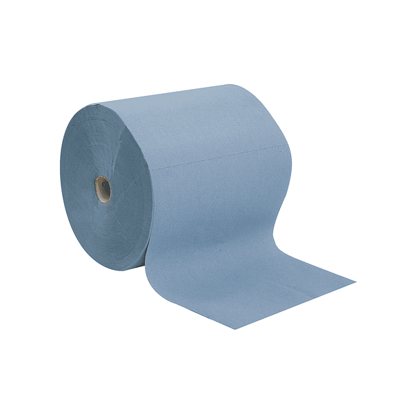 Rouleaux de papier bleu 400 feuilles - Pack de 2 - Essuie-tout résistant