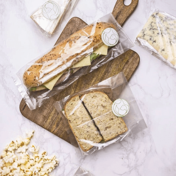 Sac transparent biodégradable en NatureFlex™ pour usage alimentaire