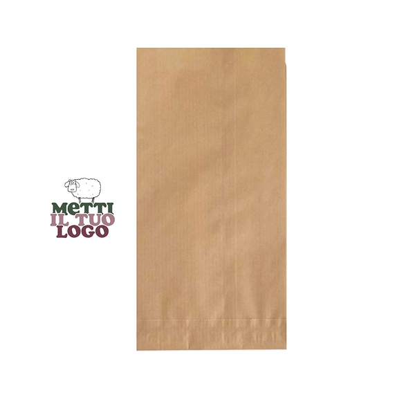 Sacs à pain personnalisés havane milleraies 25x60 cm, 10 kg, respectueux de l'environnement et personnalisables avec logo.