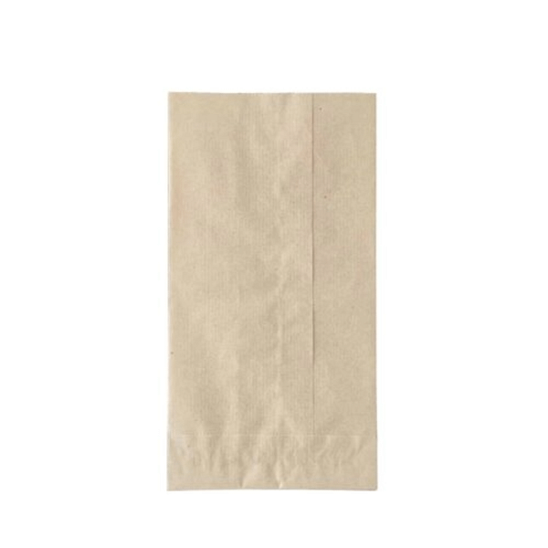 Sacs alimentaires en papier kraft millerighe 12x24 cm, 10 kg, compostables et biodégradables.