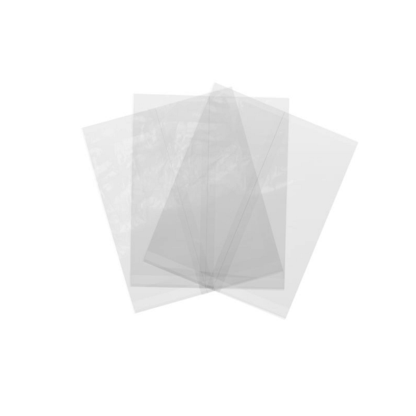 Sac alimentaire transparent compostable 7x21 cm, 200 pcs, certifié EN13432, sans plastique, adapté au contact alimentaire.