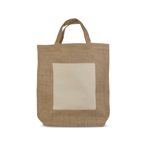 Sacs en jute 36.5x36.5 cm, 50 pcs, réutilisables et durables.