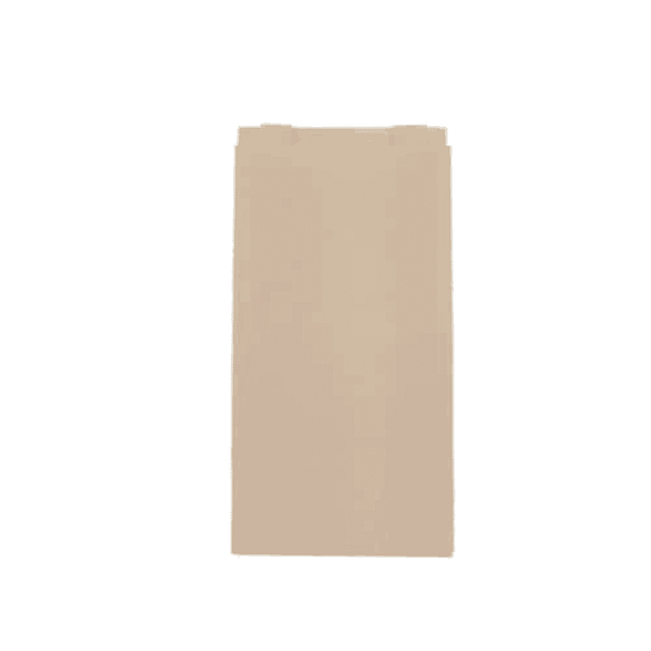 Sachets en papier ingraissable 14×28+9 cm, biodégradables et compostables.