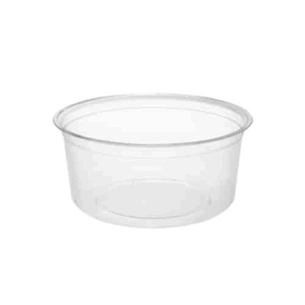 Saladiers transparents compostables en bioplastique 500 ml, lot de 100.