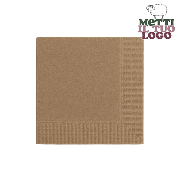 Serviettes personnalisées gris tourterelle 25x25 cm - Élégance à votre table.