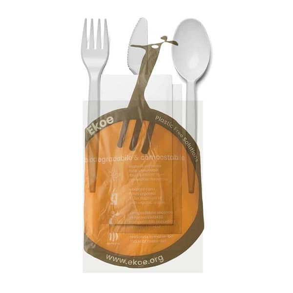 Tris de couverts compostables en Mater-Bi, un choix écologique pour vos événements