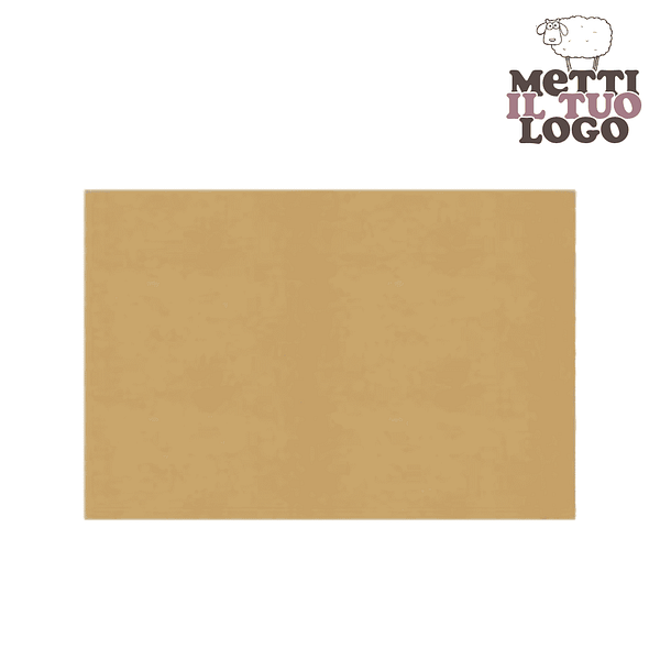 Set de table personnalisé en papier paille 30x40 cm compostable.