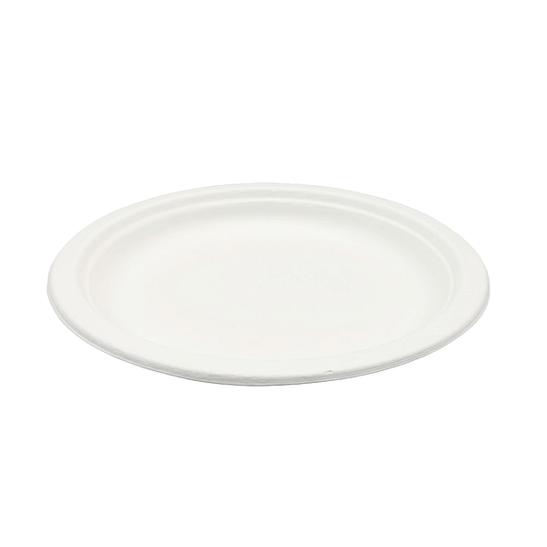 Soucoupes en cellulose compostables de 18 cm, lot de 50, biodégradables.