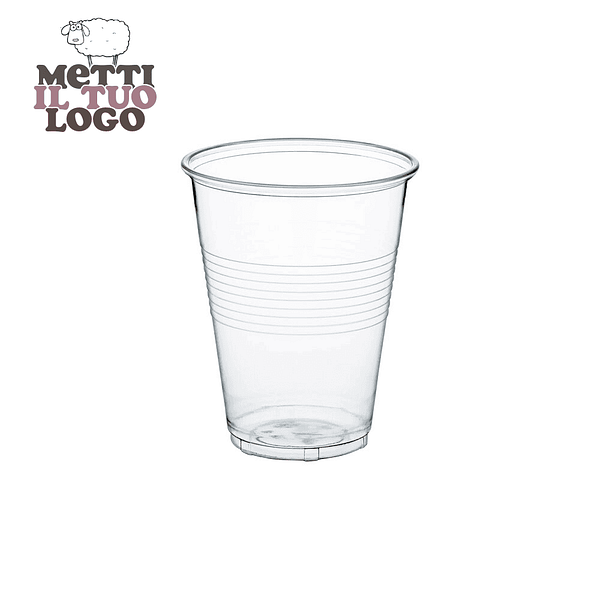 Verres à eau personnalisables bioplastique 200ml - Logo entreprise